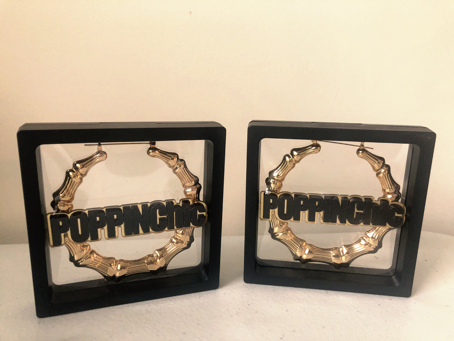 POPPIN Chic Gold Bamboo Earrings