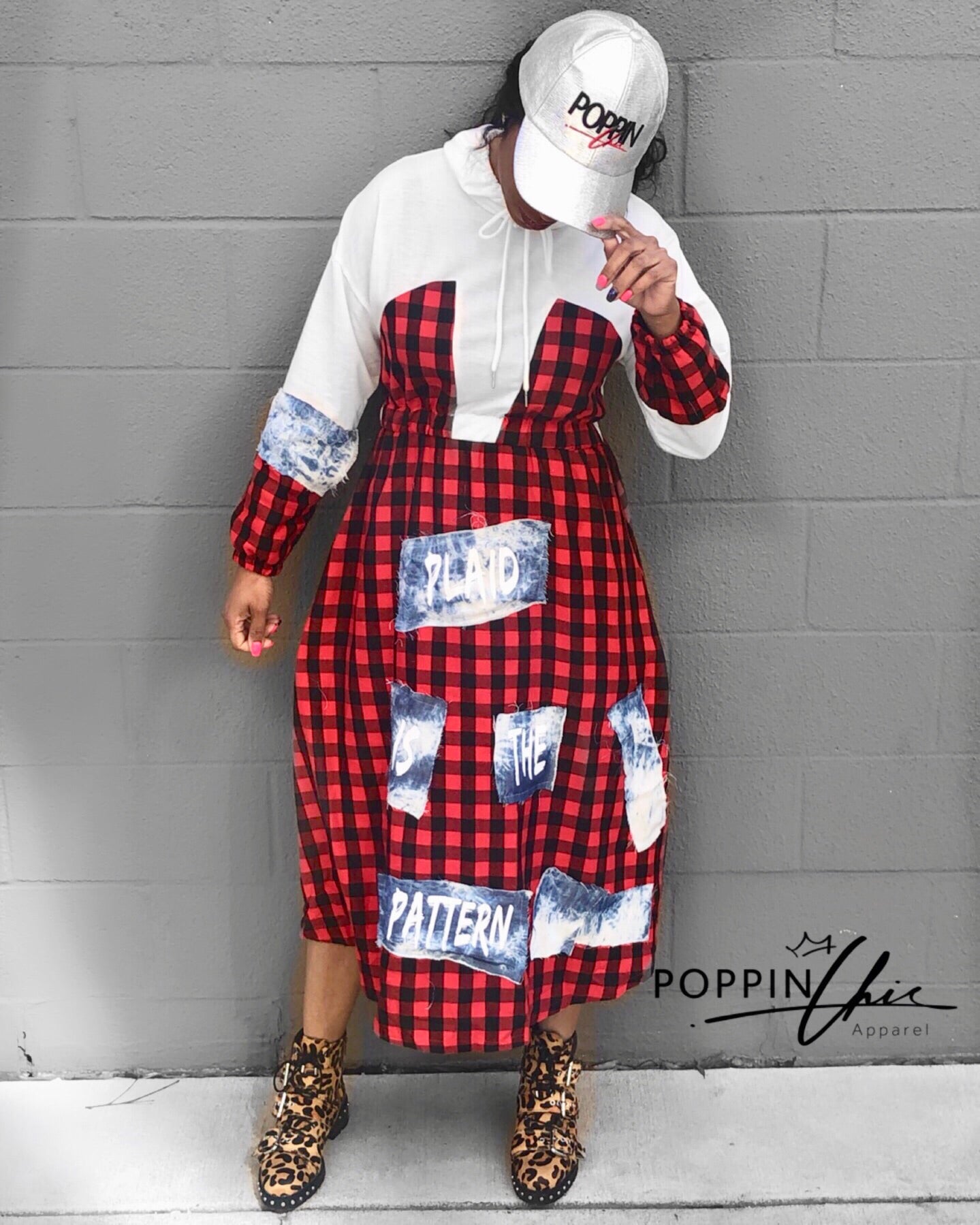 Custom “Plaid is the Pattern” Gingham Dress