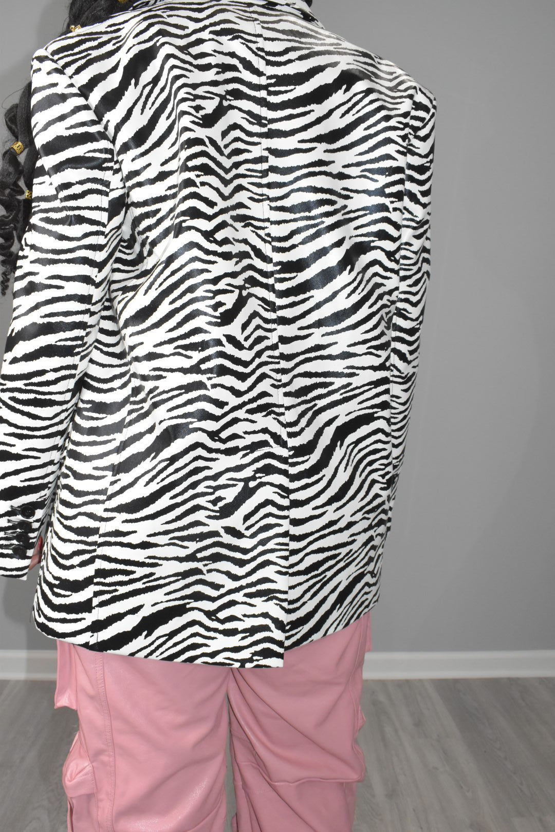 Zayda Zebra Print Blazer
