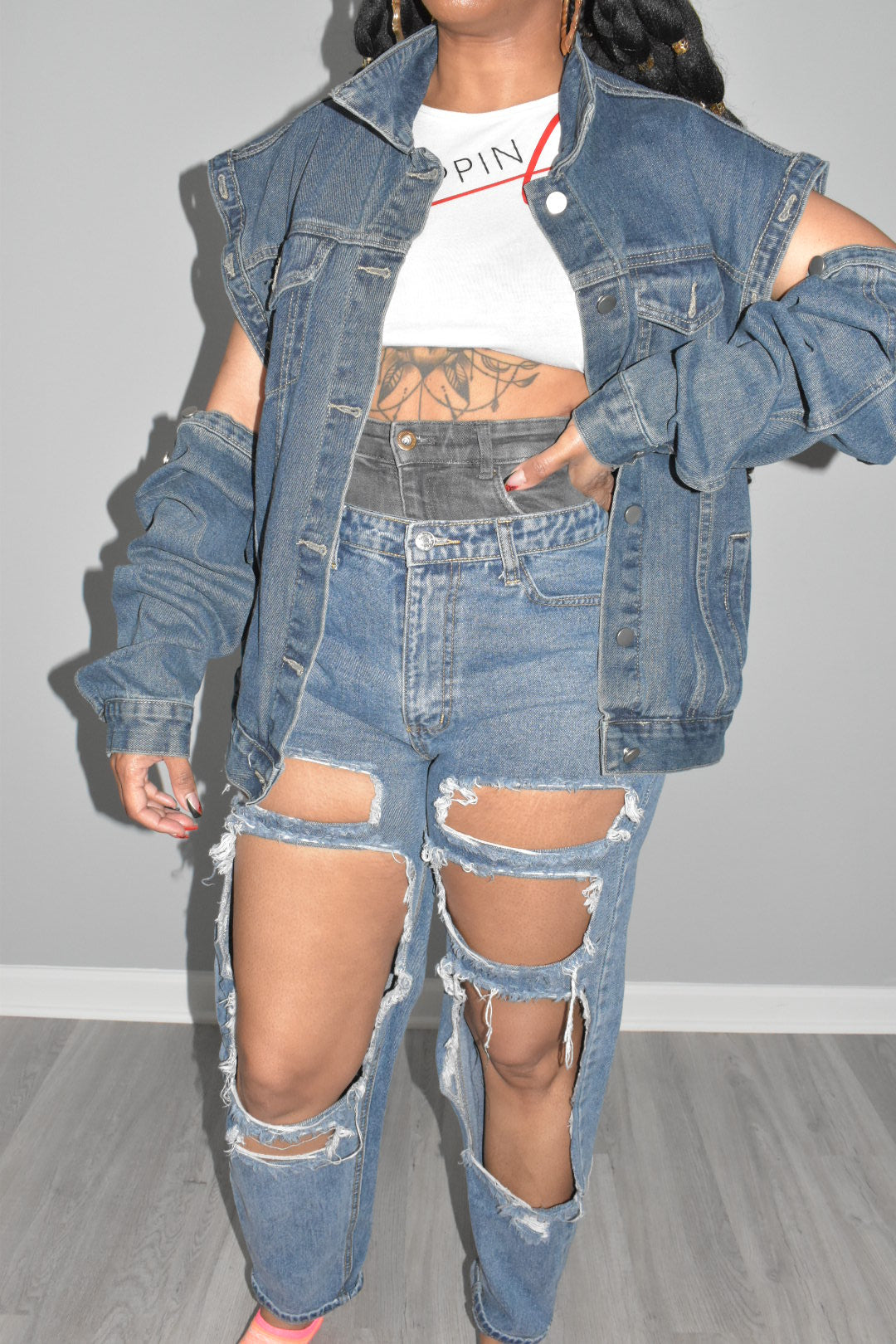 POPPIN 2 in 1 Denim Jacket
