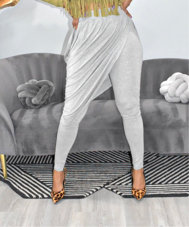 P Luxe Wrapped Leggings (Grey)