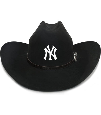 Black NY Cowboy Hat