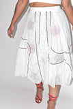 PPN Chic X Me Mix While Tulle Flower Skirt