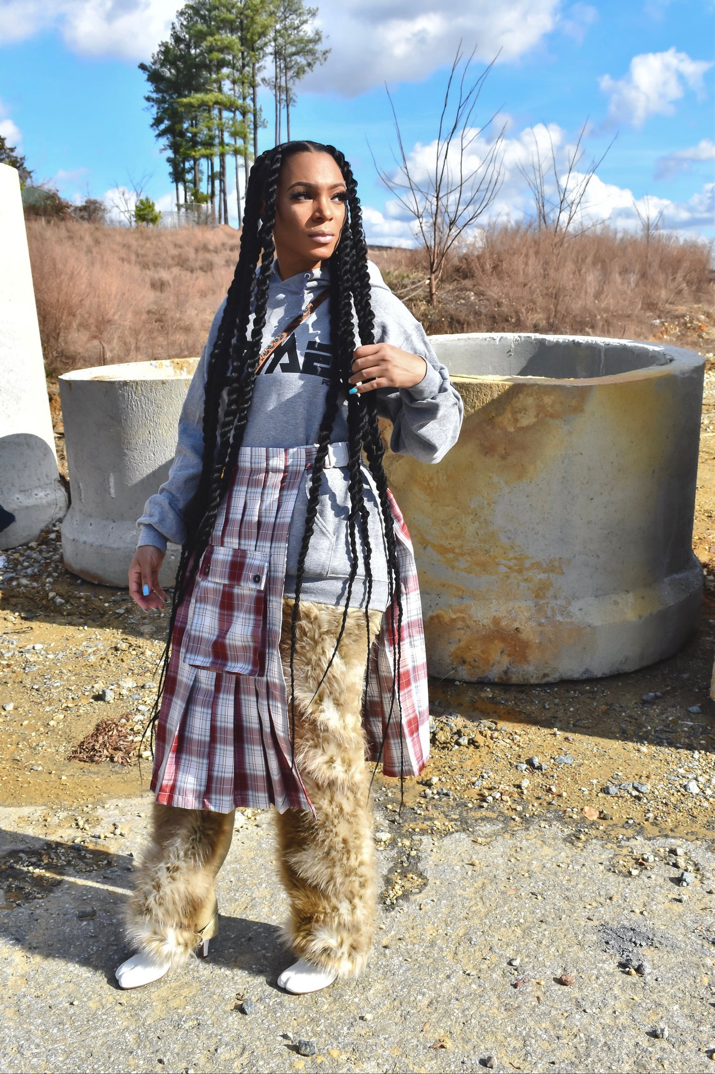 Pria Plaid Skirt