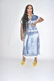 Demi Denim Skirt Set