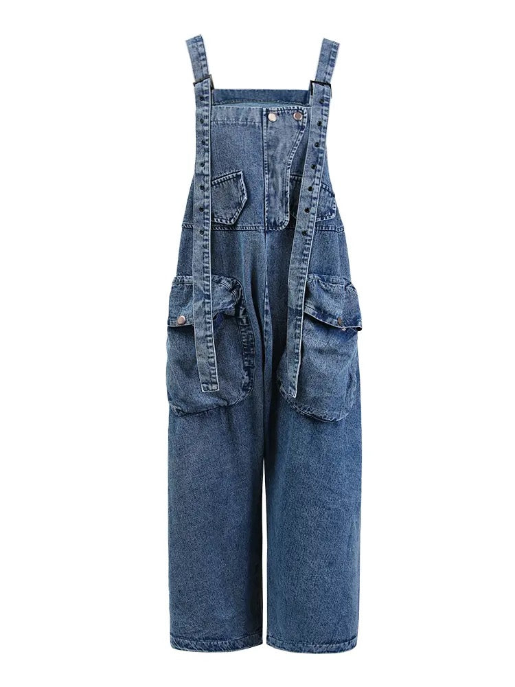 Blue Stoned Overall | Jumper