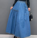 Kelly A-Line Denim Skirt