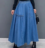 Kelly A-Line Denim Skirt