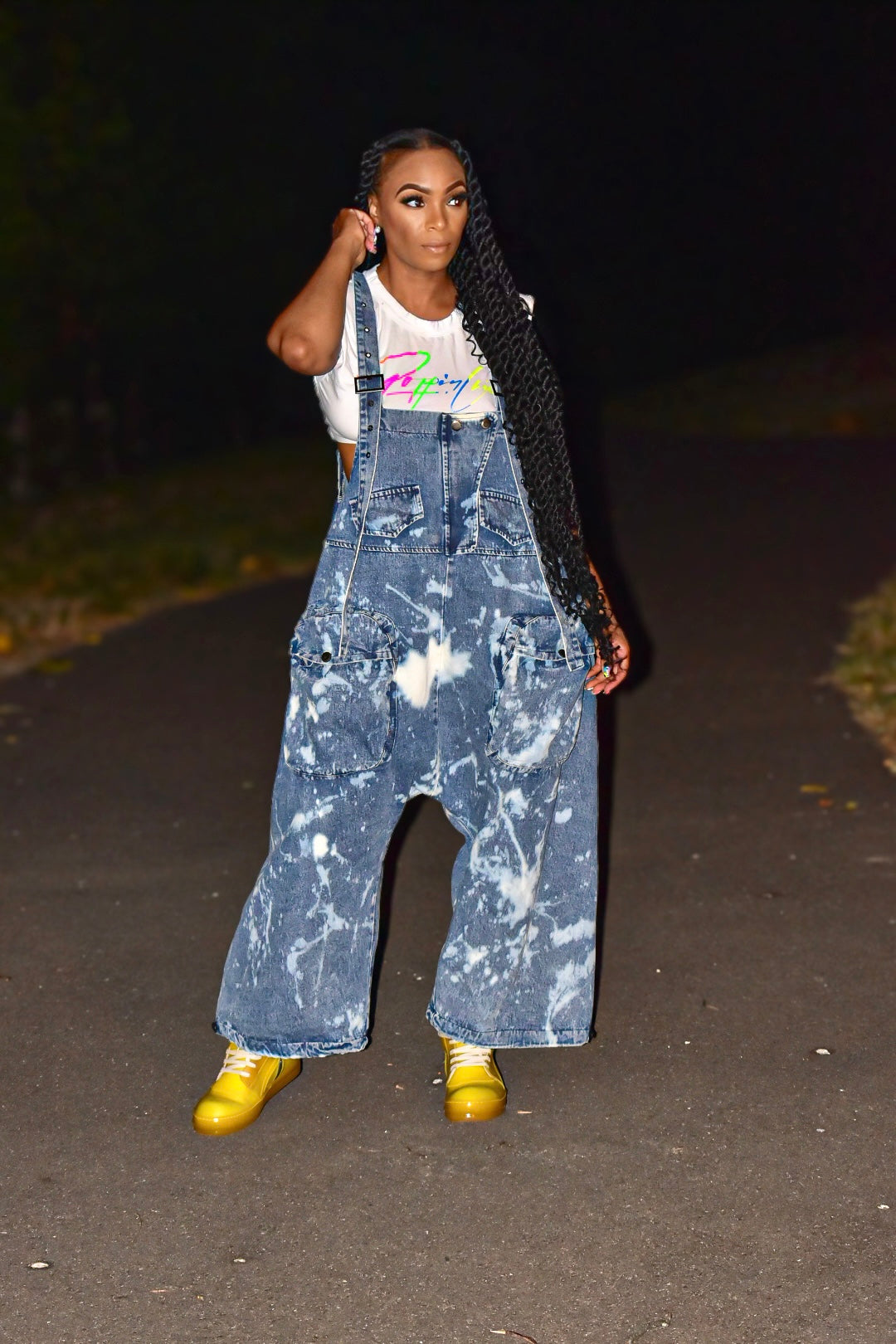 Blue Stoned Overall | Jumper