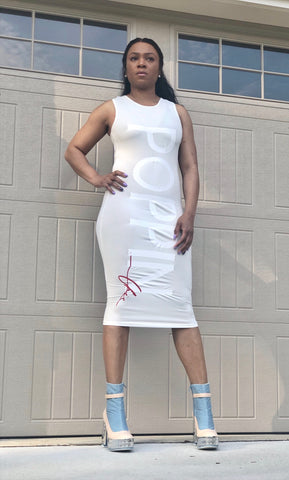 White on White POPPIN Dress