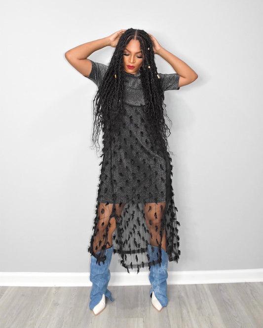 Lexi 2 in 1 Sheer Glam Dress