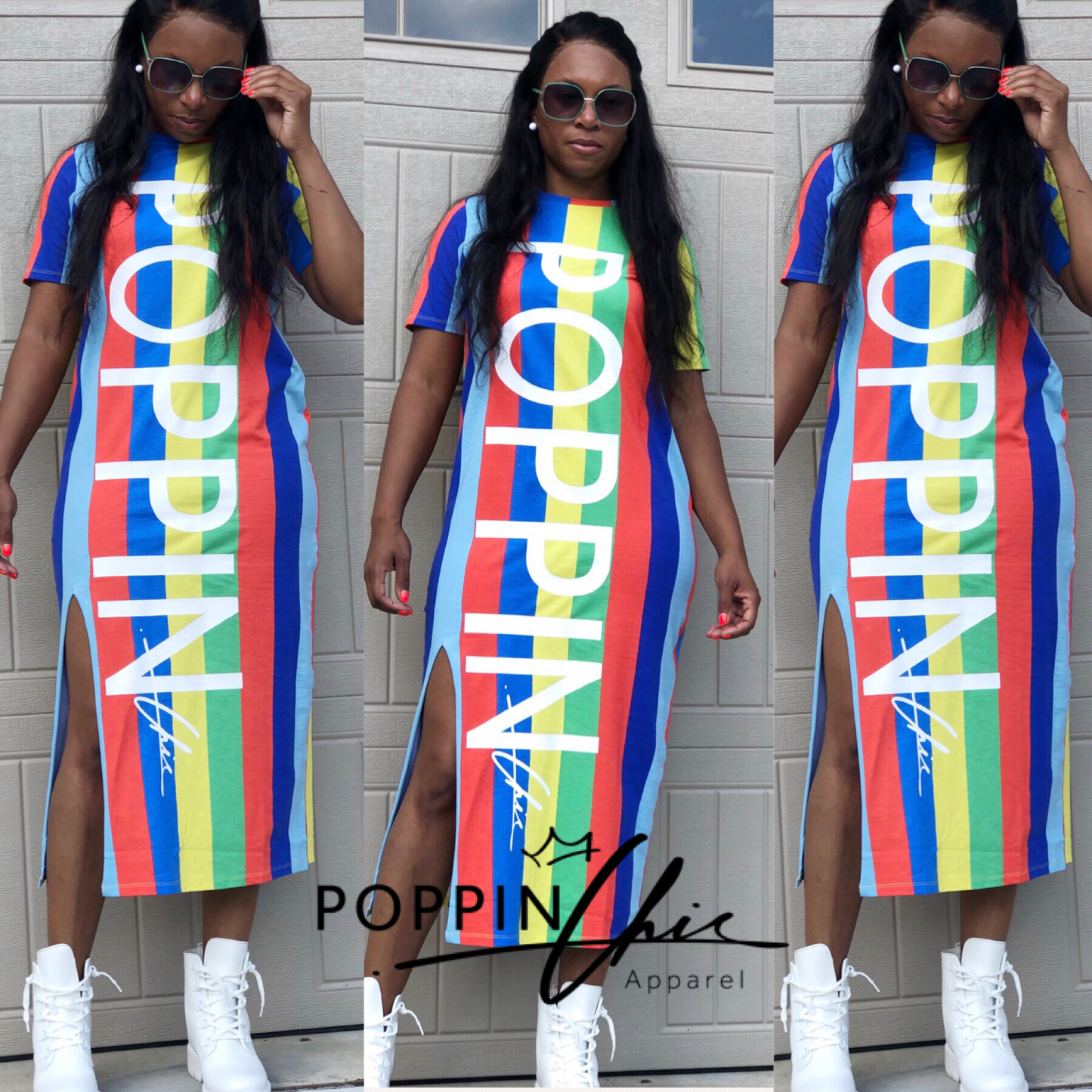 POPPIN Stripes T-Shirt Maxi