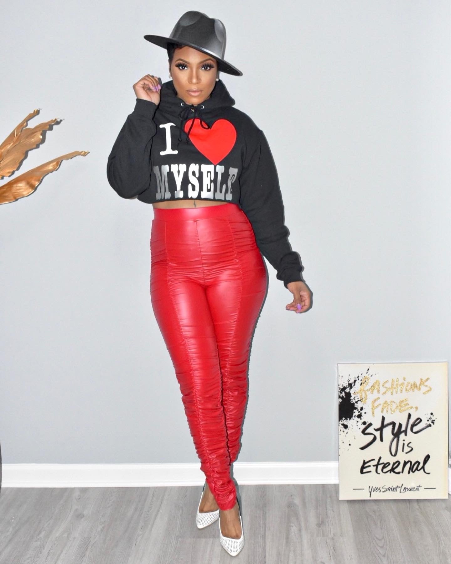 I Love Myself Hoodie - Black