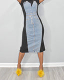 Denim on T Fitted Dress