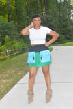 POPPIN Color Block Skirt