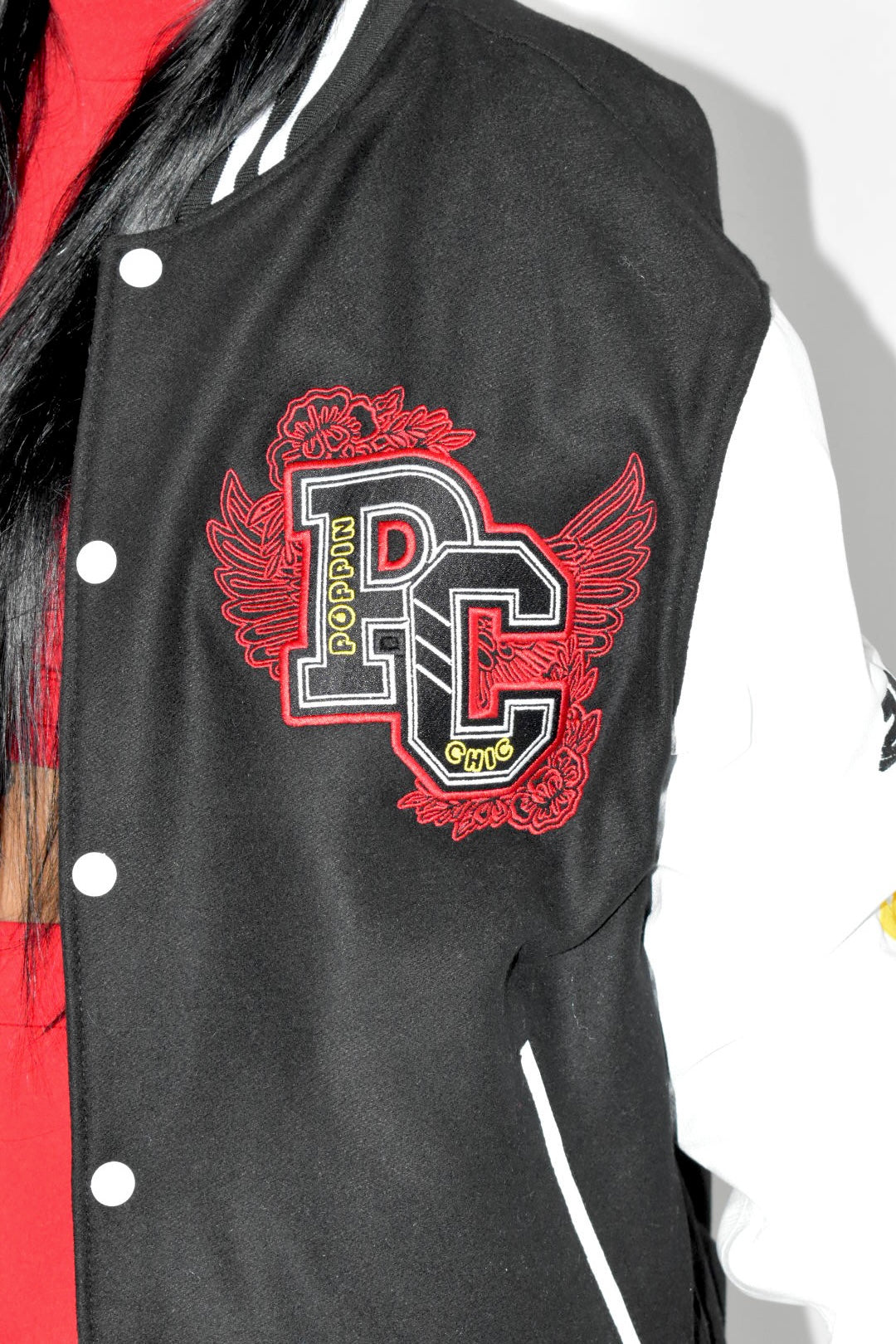 POPPIN CHIC Anniversary Varsity Jacket