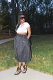 Black POPPIN Overall Skirt