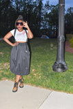 Black POPPIN Overall Skirt