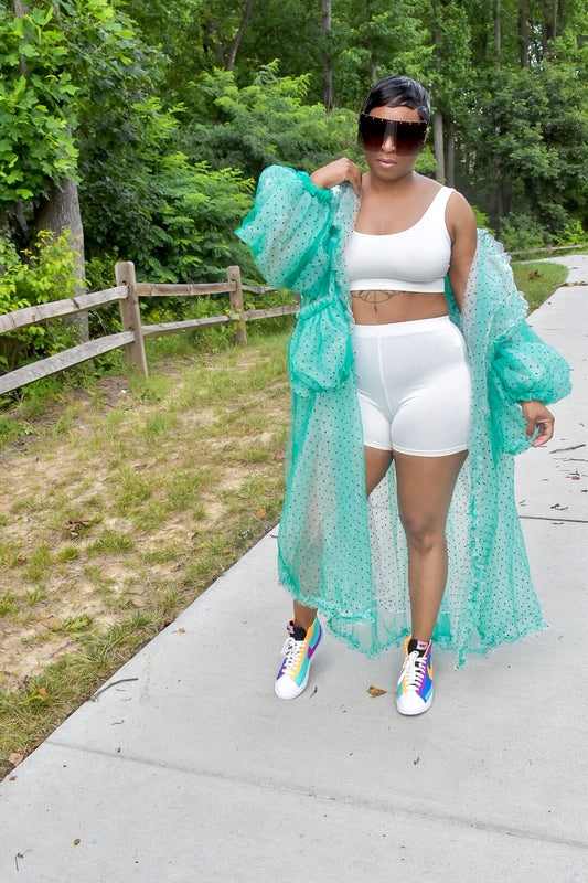 POPPIN Polka Dot Duster (Teal or Black)