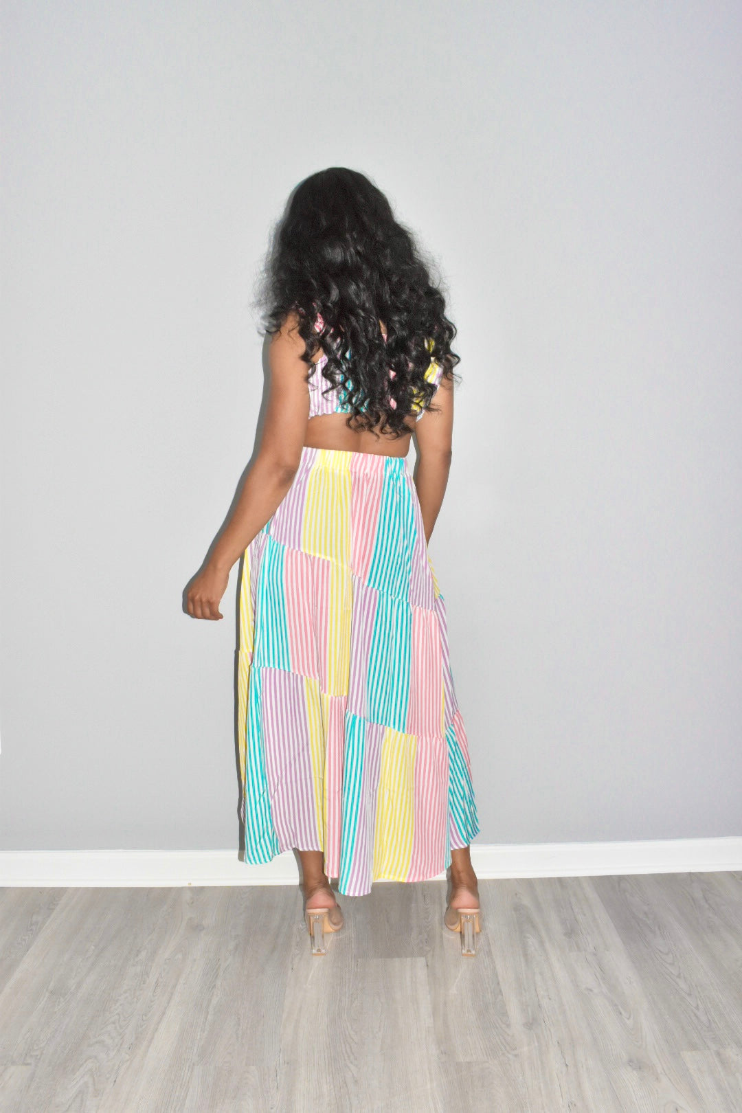 Indi Striped Skirt Set