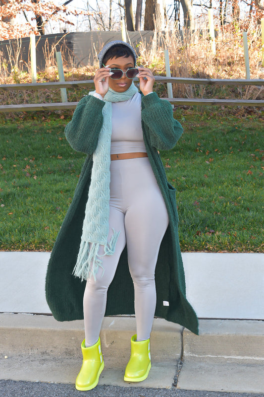 Hunter Maxi Puff Cardigan