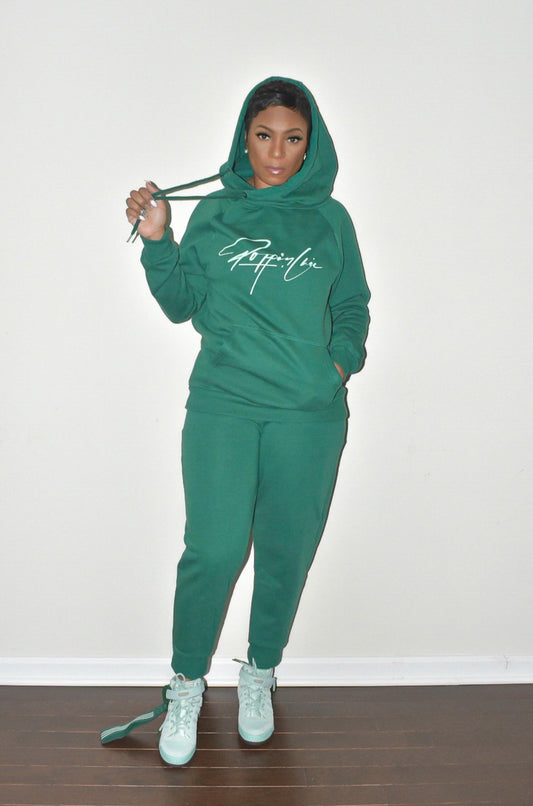 Hunter Side Tie Hooded Sweatsuit
