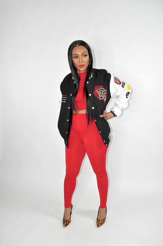 POPPIN CHIC Anniversary Varsity Jacket