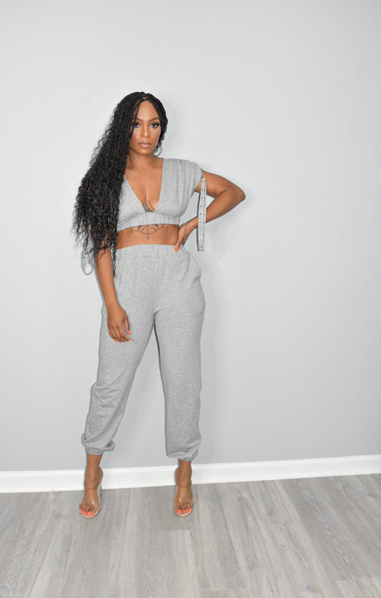 Dess 2 Piece Jogger Set (Grey)