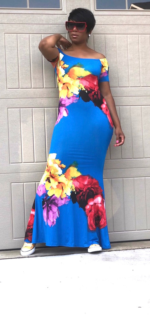 Emily Flower Maxi Dress