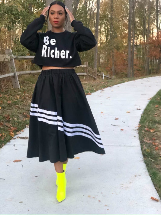 Be Richer Cropped Sweatshirt