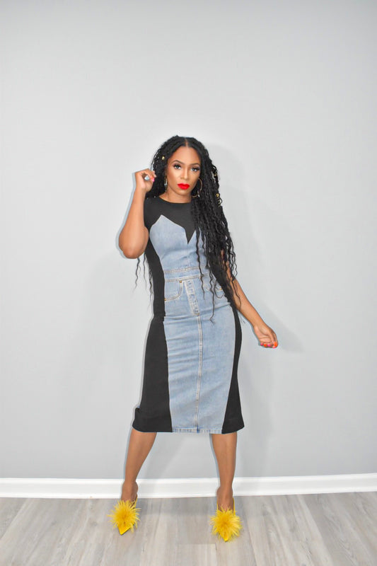 Denim on T Fitted Dress