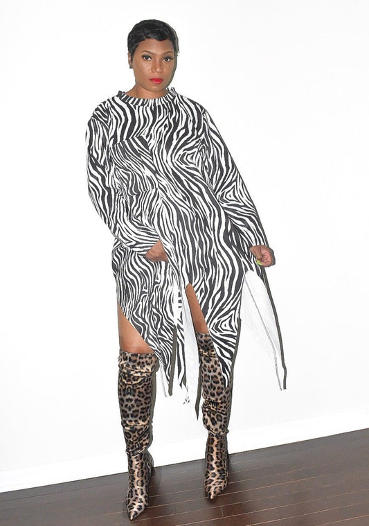 POPPIN Wild Shredded Dress