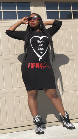 POPPIN Made with Love Fitted Dress
