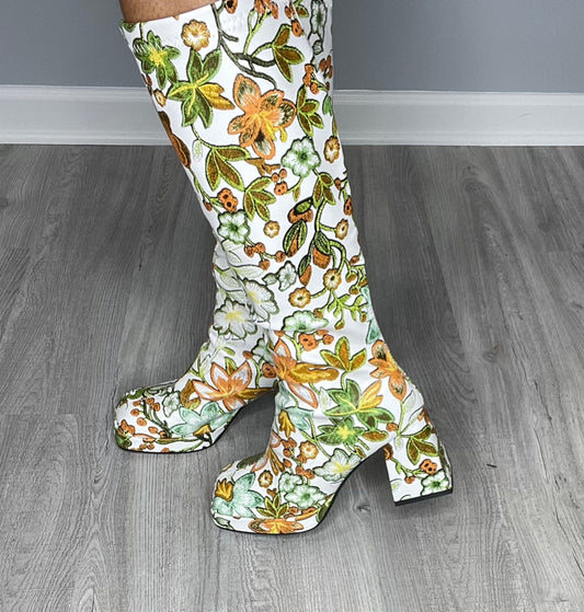 Fiona Fall Floral Boot