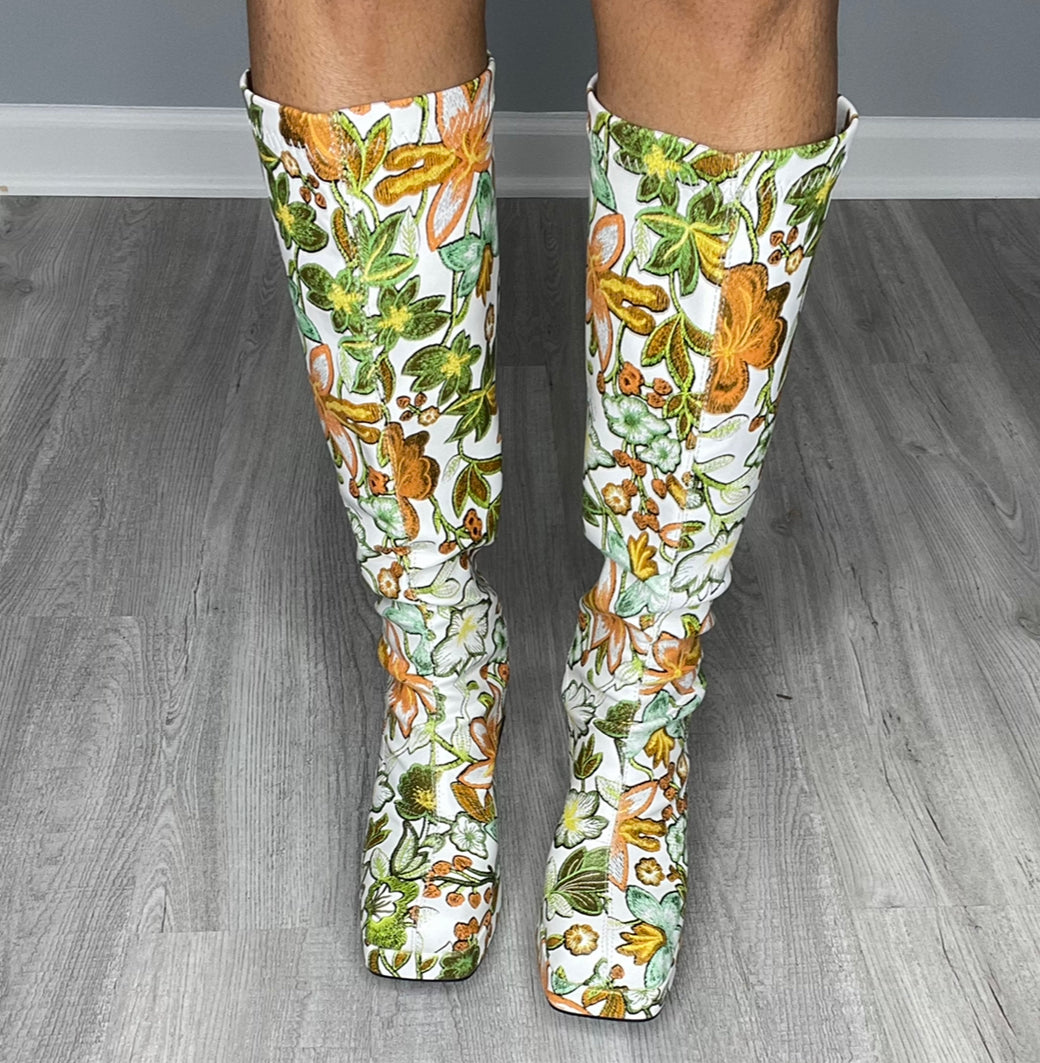 Fiona Fall Floral Boot