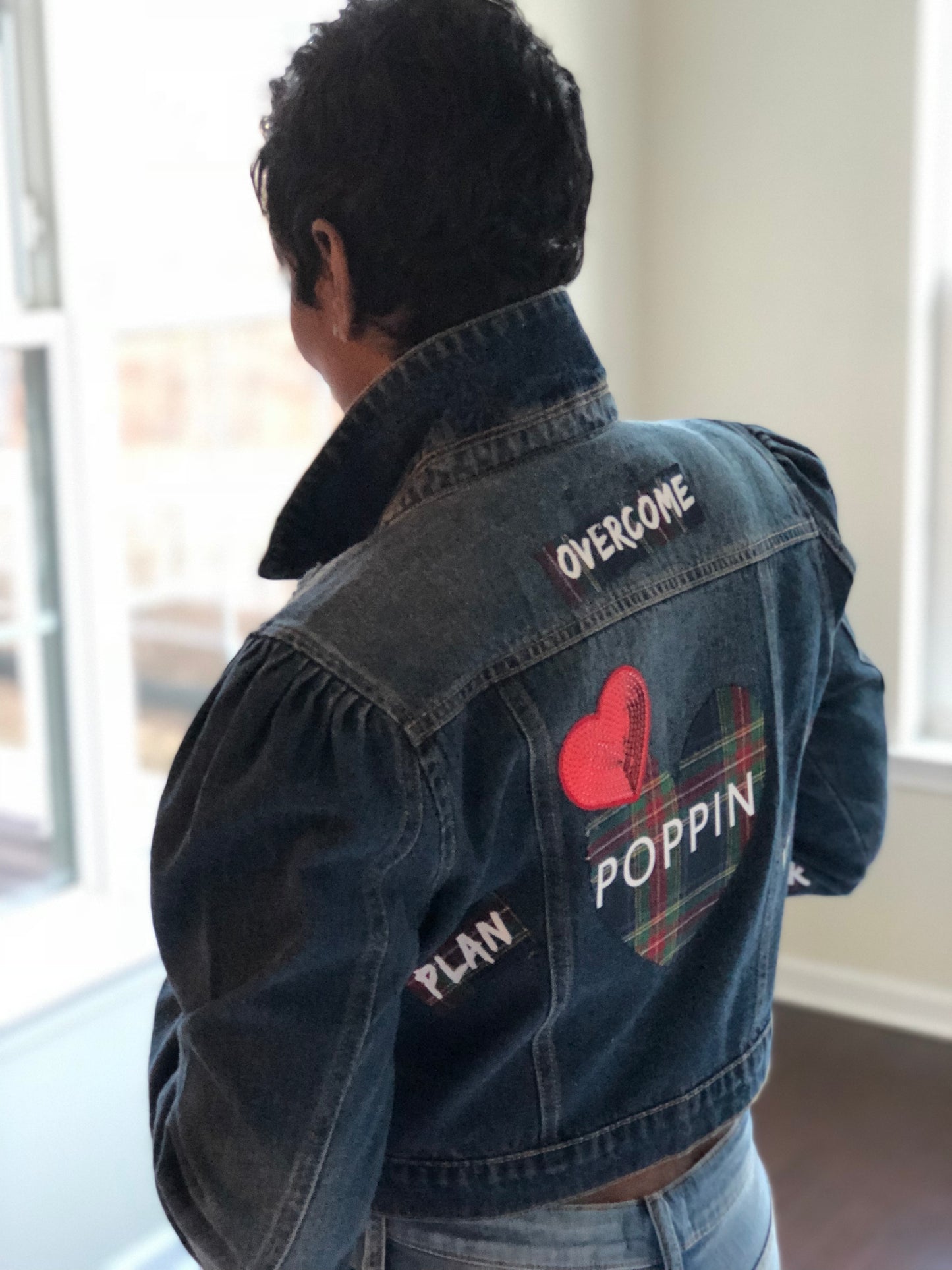 “Be Inspired” Custom Jean Jacket