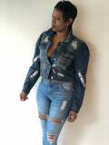 “Be Inspired” Custom Jean Jacket