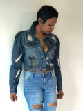 “Be Inspired” Custom Jean Jacket