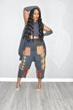 Imani Patchwork Harem Pants (Restocked)