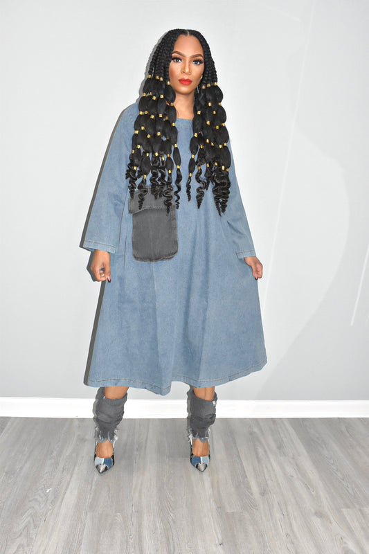 Olivia Oversized Denim Dress