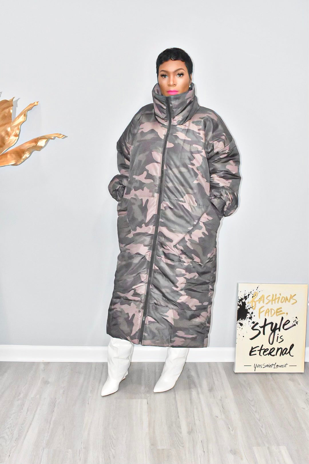 Camo Puffer | Coat