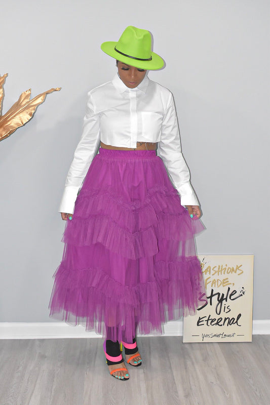 POPPIN Purple Tulle Skirt