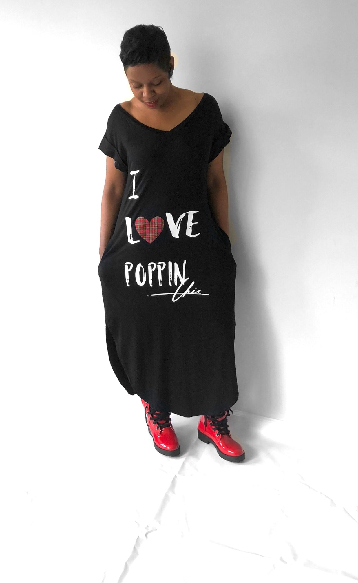 I LOVE POPPIN Chic T-shirt Maxi