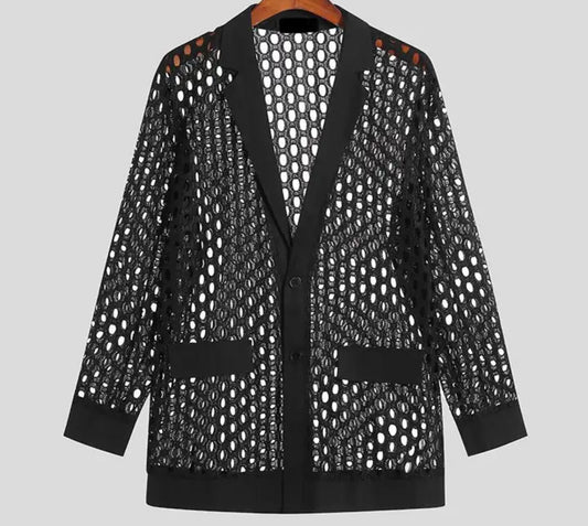 BeFree Fishnet Blazer