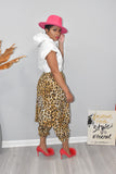 Leopard Skirt Harem Pants