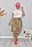 Leopard Skirt Harem Pants