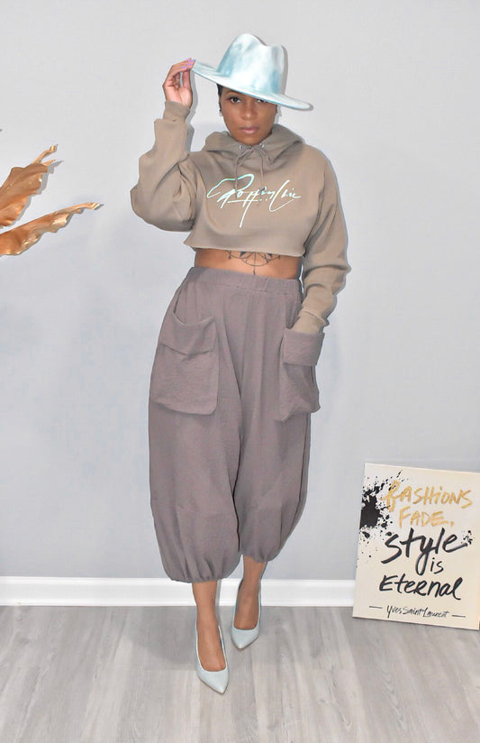 Mocha Loose Fit Harem Pants