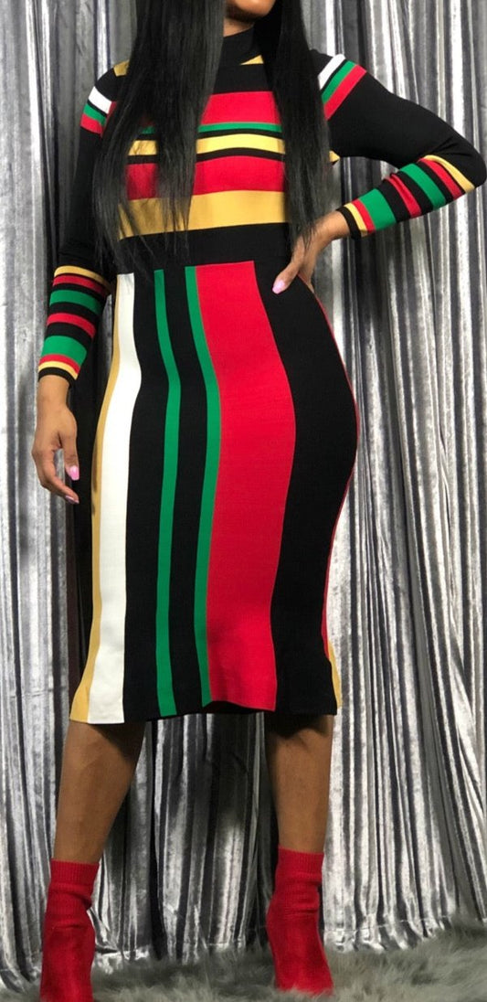 Jolly and POPPIN High Neck Fitted Dress