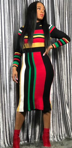 Jolly and POPPIN High Neck Fitted Dress