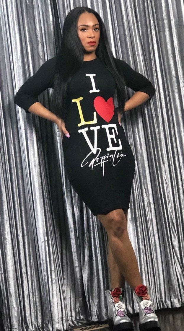 I LOVE POPPIN Chic Signature Dress